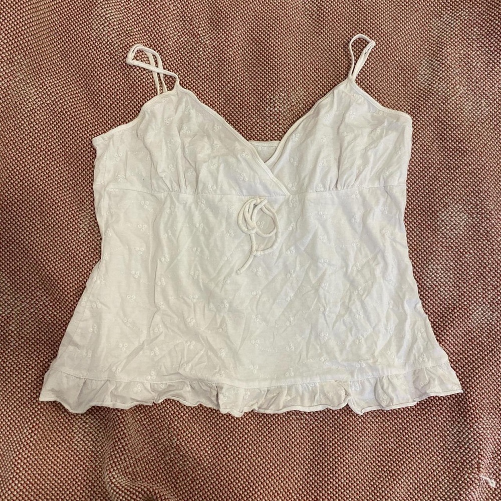 White Sleeveless Top